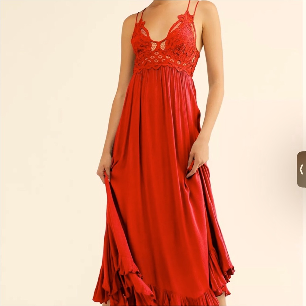 NWT Adella maxi dress bright red XS